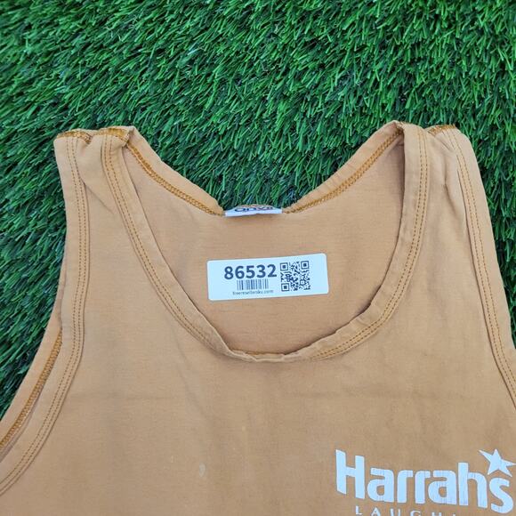 Vintage 90s Funny Work-Sucks Tank-Top Medium 19x25 Harrahs-Laughlin - Picture 10 of 16